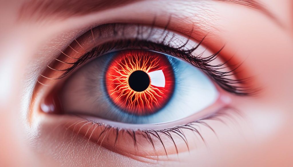 Infrared radiation effects on eyes